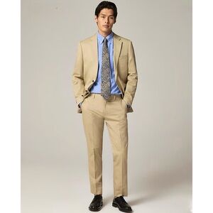 NWT J. Crew Ludlow Slim-fit Suit Pant Italian Chino Light Khaki